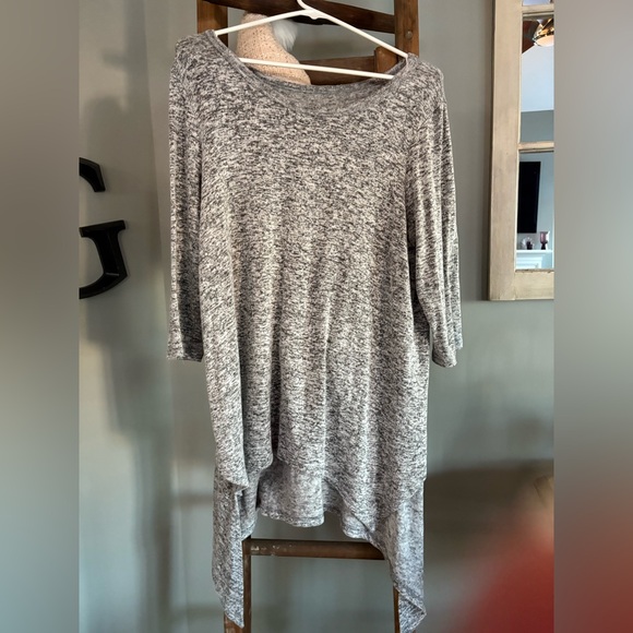 Unbranded size XL Heathered grey tunic top - Picture 1 of 8